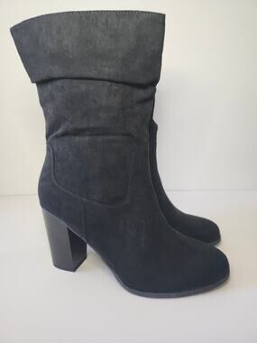 Style & Co Womens Saraaf Mid Calf Slouch Boots Black NWOB Size 9M